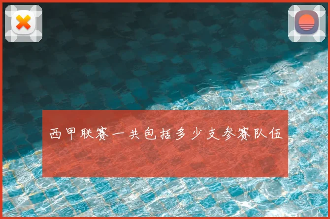 西甲联赛一共包括多少支参赛队伍